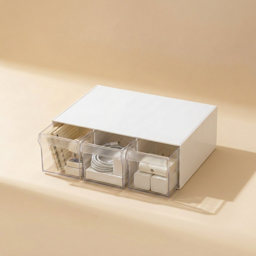 NewDesk Pro Monitor Riser — Transparent